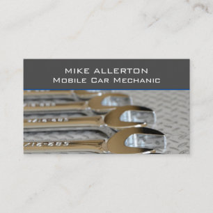 Cartão De Visita Cinzas Abrangentes Automotores De Carros
