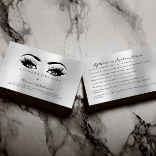 Cartão De Visita Cinzas da extensão dos chicotes das instruções 