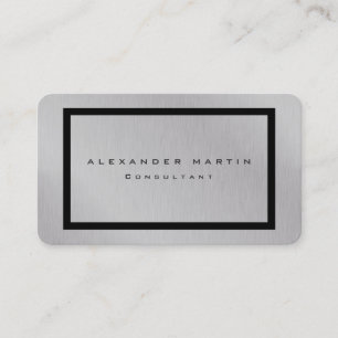 Cartão De Visita Cinzas de prata - tendências únicas modernas