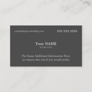 Cartão De Visita Cinzas executivas