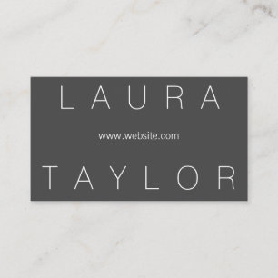 Cartão De Visita Cinzas lustrosas e sofisticadas