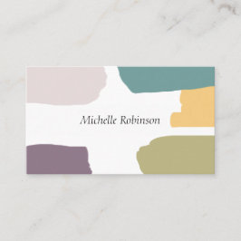 Cartão De Visita Cinzas Modernas de Verão