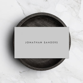 CARTÃO DE VISITA CINZAS MODERNAS E MÍNIMAS