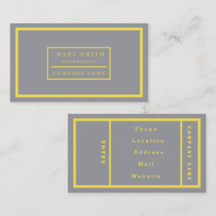 Cartão De Visita Cinzas modernas e simples