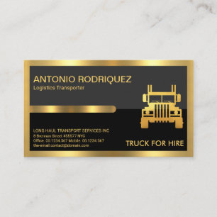 Cartão De Visita Cinzas Pretas com Quadro de Guia Dourada Suprema