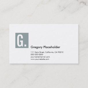 Cartão De Visita Cinzas Silver Corporativos No6