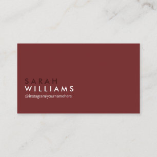 Cartão De Visita Cinzas vermelhos escuro profissionais elegantes