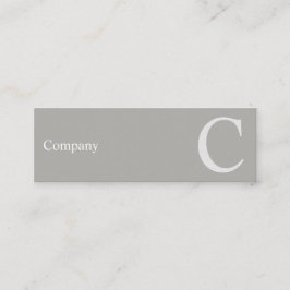 Cartão de visita cinzento do erro tipográfico