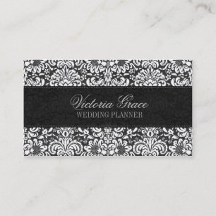 Cartão de visita cinzento preto do chique do