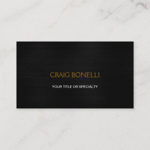Cartão de visita cinzento preto liso