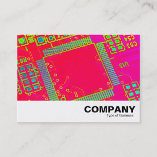 Cartão De Visita Circuito de Abstrato colorida