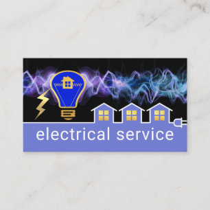 Cartão De Visita Circuito de Fiação Doméstica de Iluminação Elétric