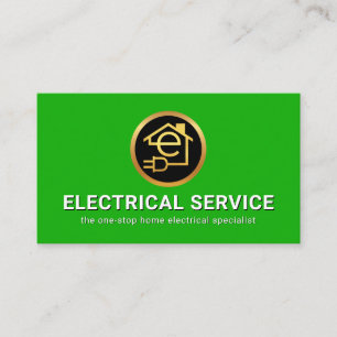 Cartão De Visita Circuito Doméstico Letra-e Minimalista Simples