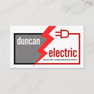 Cartão De Visita Circuito Elétrico Simples Elegante
