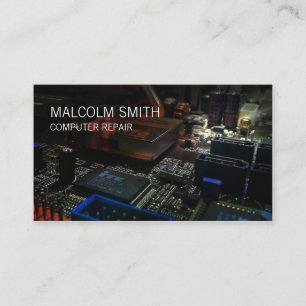 Cartão De Visita Circuitos da placa-mãe do PC de reparo