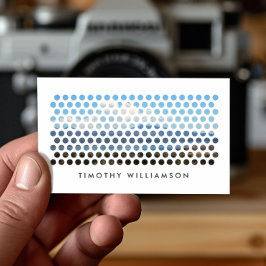 Cartão De Visita CIRCULAÇÕES FOTOGRÁFICAS PADRÃO em BRANCO (Horizon