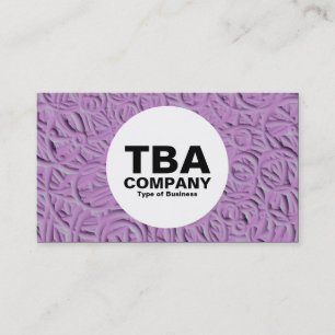 Cartão De Visita Círculo - Anéis relevo 02