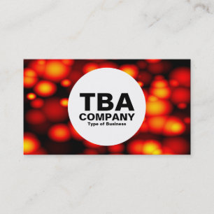 Cartão De Visita Círculo - Bolhas Moldadas