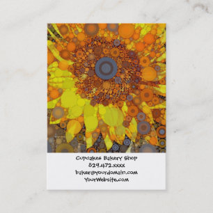 Cartão De Visita Círculo Brilhante Impressão de Arte Digital do M