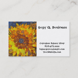 Cartão De Visita Círculo Brilhante Impressão de Arte Digital do M