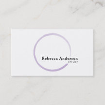 Círculo de Cor da Água Púrpura da Tendência Mínima