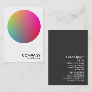 Cartão De Visita Círculo de gradiente v2 07