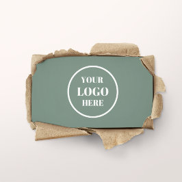 Cartão De Visita Círculo de logotipo comercial mínimo verde