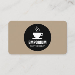 Cartão De Visita Círculo de Taça do Café - Café b69f85