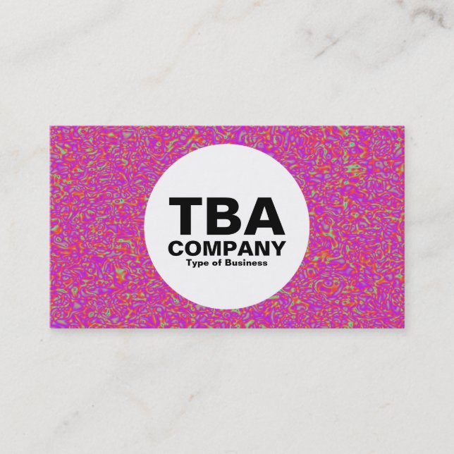 Cartão De Visita Círculo - Impressionista (Frente)