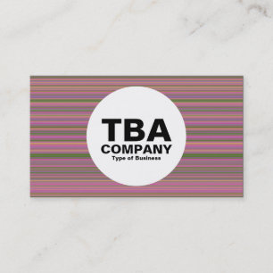 Cartão De Visita Círculo - Linhas