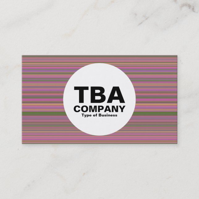 Cartão De Visita Círculo - Linhas (Frente)