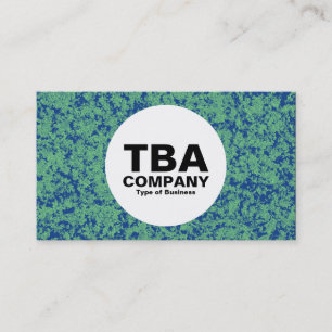 Cartão De Visita Círculo - Mineral Verde