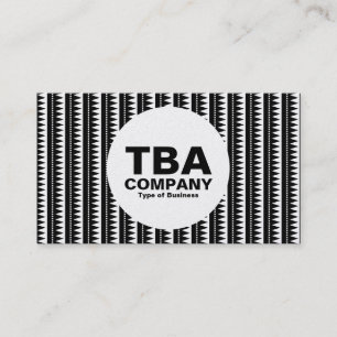 Cartão De Visita Círculo - Padrão Asttec - Preto sobre Branco (Pl