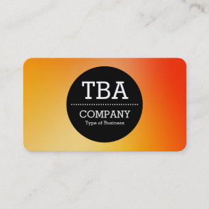 Cartão De Visita Círculo Preto v2 - Gradiente Suave