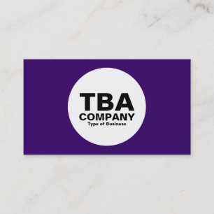 Cartão De Visita Círculo - Puro Profundo