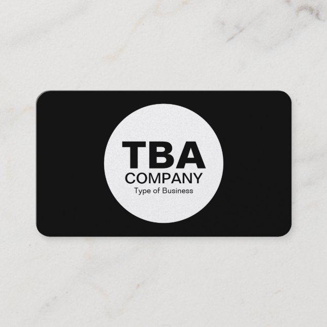 Cartão De Visita Círculo (Versão Alt) - Preto (Canto redondo Dourad (Frente)