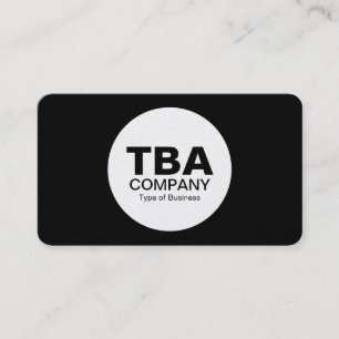 Cartão De Visita Círculo (Versão Alternativa) - Preto (Canto Arredo