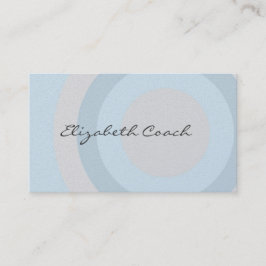 Cartão De Visita Círculos Azuis Clássicos