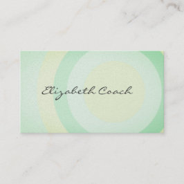 Cartão De Visita Círculos Verdes Clássicos