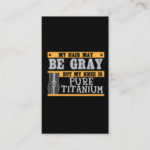 Cartão De Visita Cirurgia cinzenta mais velha do cabelo da