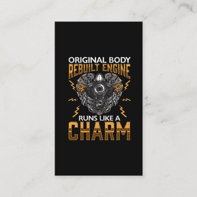 Cartão De Visita Cirurgia de desvio do motor reconstruída por trans (Frente)