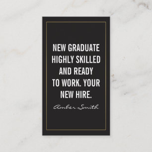 Cartão De Visita Citação em negrito