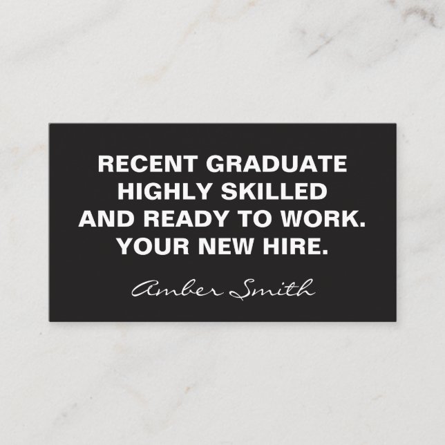 Cartão De Visita Citação em negrito (Frente)