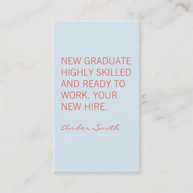 Cartão De Visita Citação em negrito (Frente)