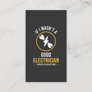 Cartão De Visita Citação engraçada de eletricista