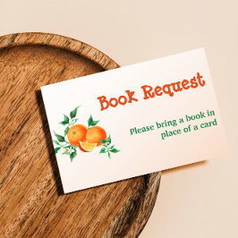 Cartão De Visita Citrus Little Cutie Orange Chá de fraldas Book Gam