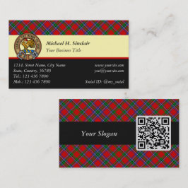 Cartão De Visita Clan Sinclair Tartan