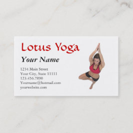 Cartão De Visita Classe de Instrutor Yoga