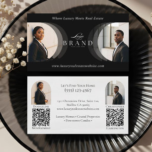 Cartão De Visita Classe Luxuosa Agente Duplo Profissional Imobiliár