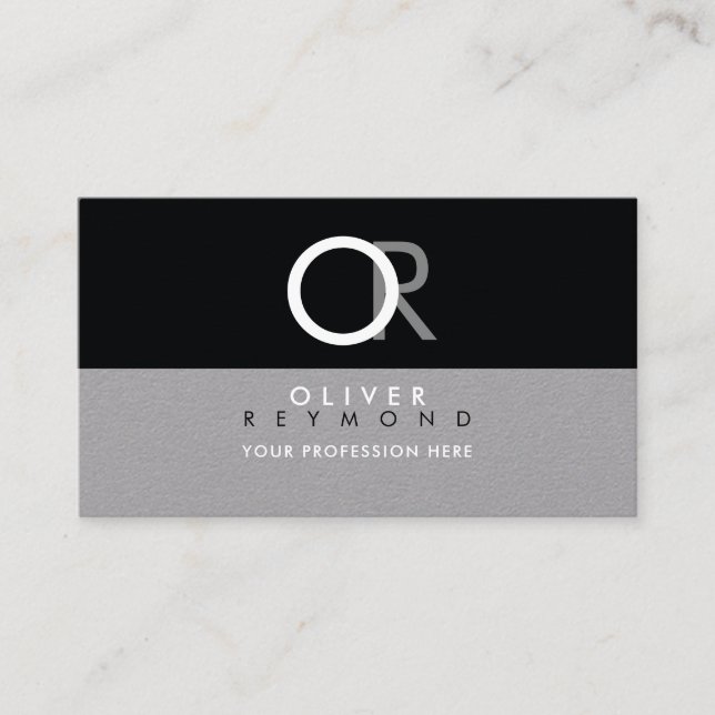 Cartão De Visita classe, moderna e na moda profissional (Frente)